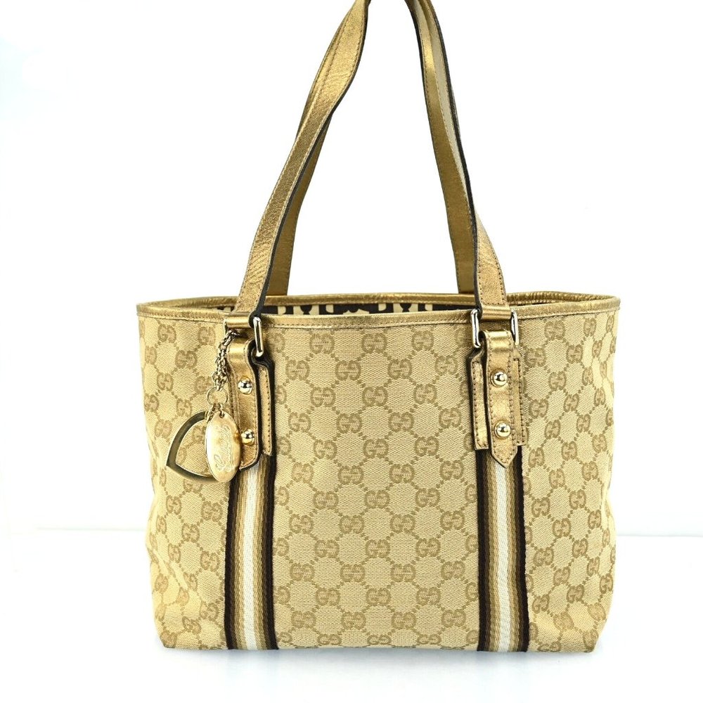 Auth Gucci Sherry Line Gg Pattern Tote #46206G26B - Picture 2 of 12
